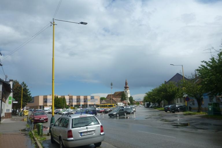 Sasvár-Morvaőr város Sasvár részének egyik tere